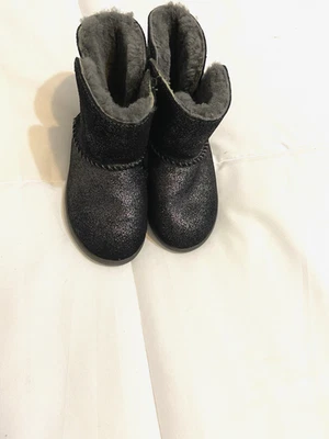 UGG Toddler Boot Size 8 1123351T Keelan Black Glitter - Image 1 of 4