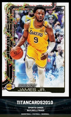 Bronny James Jr. 2025-26 Topps Holiday Los Angeles Lakers #H121 Foto 1 de 2