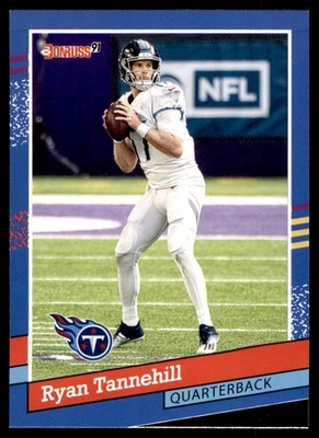 2021 Donruss Ryan Tannehill Retro 1991 Tennessee Titans #91-26 - Image 1 of 2