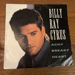 billy ray cyrus - achy breaky heart - 7" vinyl single- Ex - Picture 1 of 2