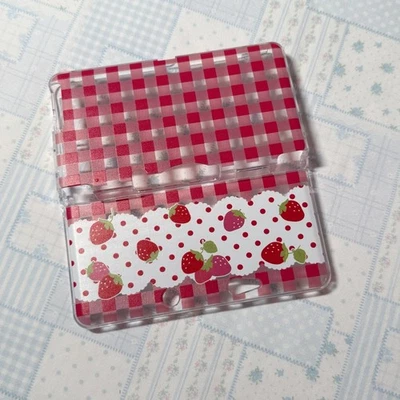 KAWAIIFANFANS Cute anime strawberry pattern 3DS 2DS NDS case collection B