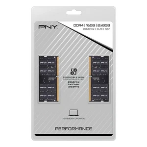 PNY Performance DDR4 2666MHz Notebook Memory - For Notebook - 16 GB (2 x 8GB) - Picture 1 of 2