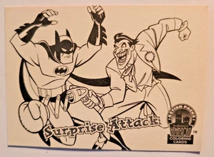 Skybox Adventures of & Robin 1996 paquetes de acción tarjeta para colorear Batman Joker #C2 - Imagen 1 de 2