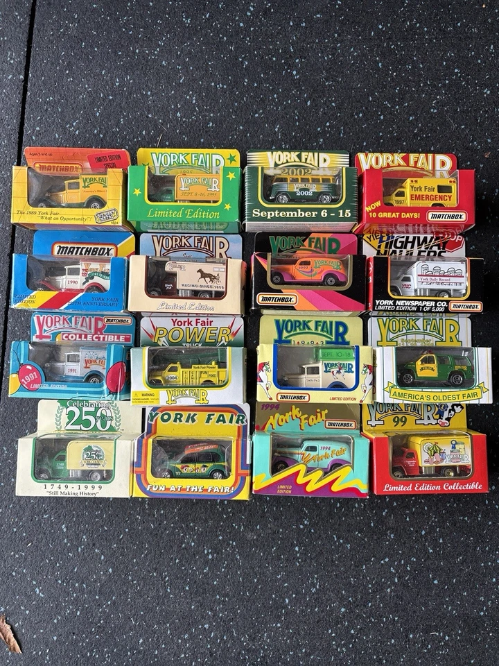 Matchbox Cars York PA Fair Diecast Lot Of 16 New In Box - Image 1 of 1