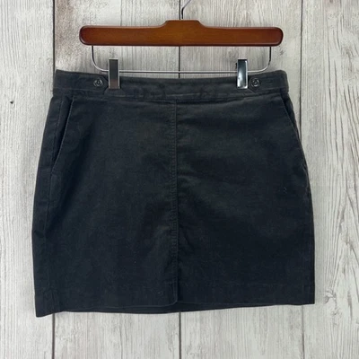 Falda de pana Banana Republic para mujer 6 con bolsillos gris GC ¡Envío GRATIS! Foto 1 de 4