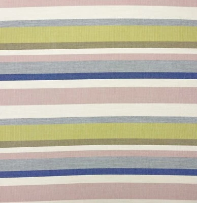 SUNBRELLA MARILYN LEMONADE YELLOW PINK STRIPE OUTDOOR INDOOR FABRIC BY YARD 54"W - Image 1 of 4