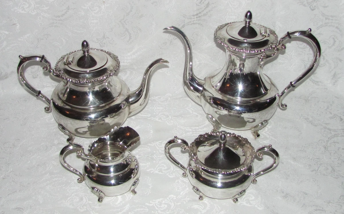 S06723【池田製 純銀】茶托子 五客　茶道具　251g 共箱 JU JIA JIA 居家家汝窯功夫茶具套裝茶盤辦公室喝茶陶瓷茶具組泡茶