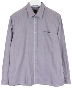 HUGO BOSS Black Label Camicia Formale Regular Fit Uomo XL Viola - Foto 1 di 8