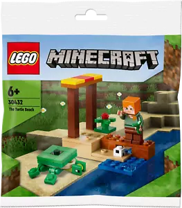 LEGO Minecraft 'The Turtle Beach' 30432 - Alex - PolyBag RARE NEW SEALED - Picture 1 of 4