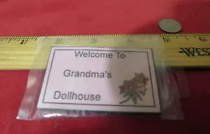 1:24 Dollhouse WELCOME MAT! Welcome Aboard! 2-1/2" x 1-1/2" NEW! #79 - Imagen 1 de 1