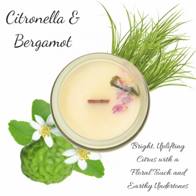 Citronella & Bergamot | Essential Oil | Candle - Image 1 of 4