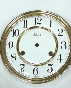 Hermle-Westminster clock dial  150 mm for 141-140 movement solid brass Arabic  - Picture 1 of 1
