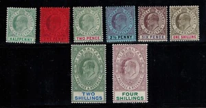 Gibraltar 1904-1906 K E VII Set SG 56a-63 1/2d-4S MOG GEM CV L580+ - Picture 1 of 1