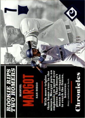 2017 Panini Chronicles Blue #113 Manuel Margot /299 - NM-MT - Image 1 of 2