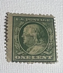 Benjamin Franklin Green One 1 Cent U.S. Stamp 1900's (Extremely Rare ) . - Picture 1 of 7