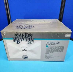 New Hampton Bay The Harbor Light Ceiling Fan 42" Flush Mount 3-Speed Motor - Picture 1 of 3