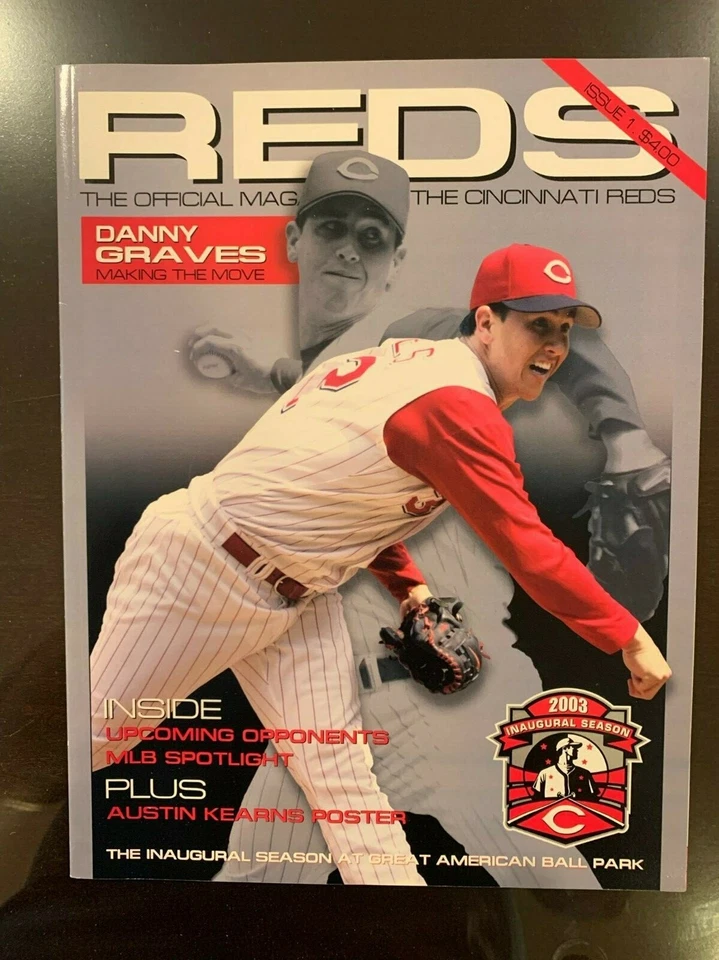 Cincinnati Reds Program - 2003 - Inaugural Season - Great American Ball Park V1  - Image 1 of 1