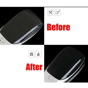 1X Glossy Black Smart Key Rear Case Cover For Mercedes Ben-z C E S Class GLE AU - Picture 1 of 7