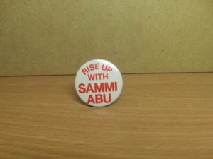 Rise Up with Sammi Abu – 1980 pop single promotion Badge WEA Warner Bros - Imagen 1 de 1