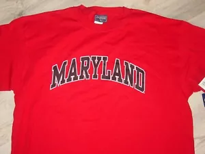 UMD MARYLAND UNIVERSITY TERPS TERRAPINS T-Shirt JANSPORT NEW .. XLarge XL - Picture 1 of 8