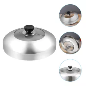 Stainless Steel Pot Lid Cookware Accessory Frying Pan Steamer Insert - Picture 1 of 12