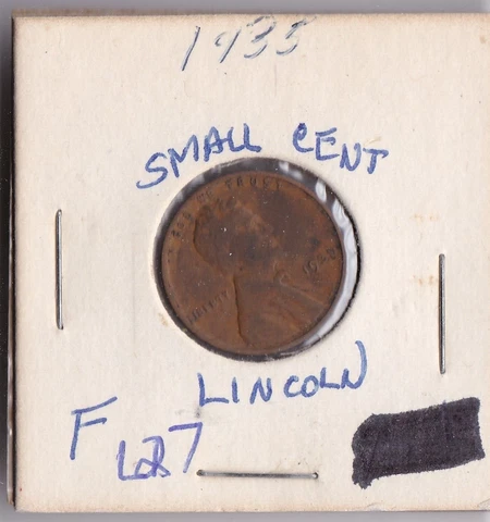 1935 Lincoln Cent L27 Cover