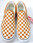 Vans Men's Classic Slip On Desert Sun True White Checkerboard Shoes Size 10 NIB