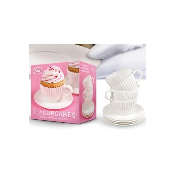 FRED TEACUPCAKES 4 MOLDES PARA HORNEAR Y SERVIR CUPCAKES  Foto 1 de 1
