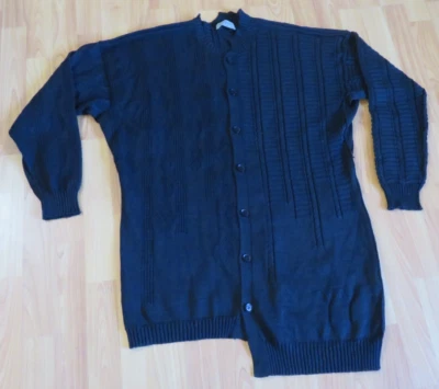 CÁRDIGAN HOMBRE YOHJI YAMAMOTO NEGRO PUNTO ASIMÉTRICO SUÉTER, TALLA 3 Foto 1 de 4