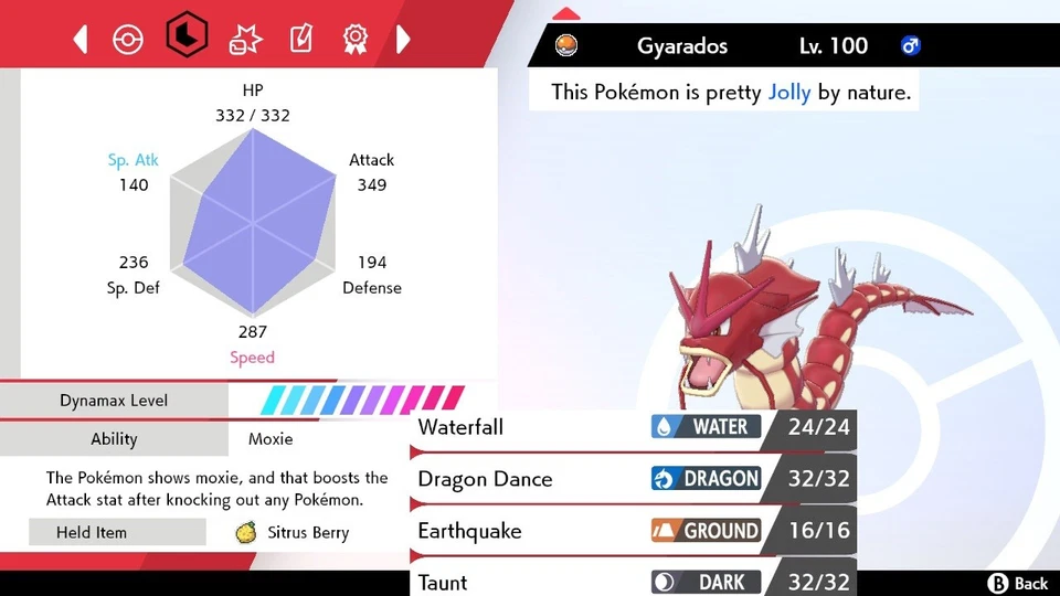 Pokemon Sword and Shield 6iv Shiny Gyarados - FAST DELIVERY! - Image 1 of 1