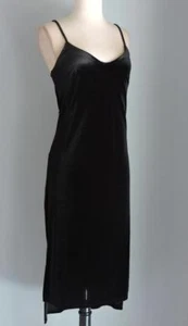 NWT WHITE HOUSE BLACK MARKET LBD Little Black Dress Velvet Slip Dress Small - Picture 1 of 4