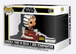 Funko Pop Star Wars - Ahsoka Tano Delta 7 Jedi Starfighter #638 Amazon - Picture 1 of 3