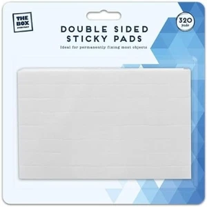 Double Sided Sticky Pads 320 in 5 Sheet Sticky Pads Foam Cut - Picture 1 of 2