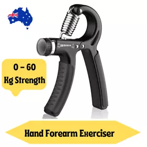 Adjustable Power Hand Grip Forearm Exerciser 5-60Kg Strengthened Gym Trainer - Picture 1 of 9