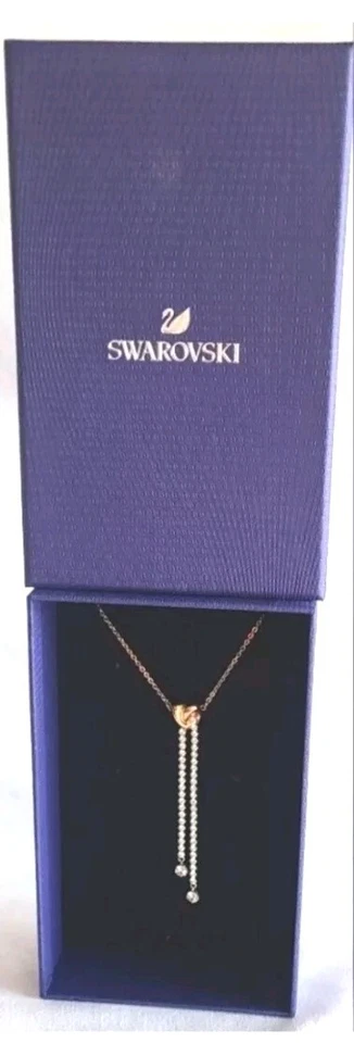 Swarovski Lifelong Heart Y Necklace White Mixed Metal Finish 5517952