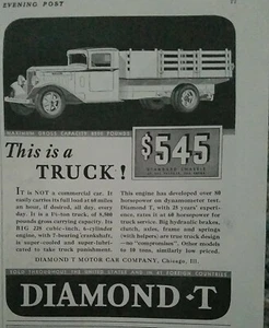 1933 Diamond T motor car company truck $545 vintage ad - Picture 1 of 1