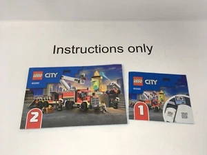 ONLY instruction manuals, books 1-2 Lego 60282 Fire Command Unit City; no bricks - Picture 1 of 1