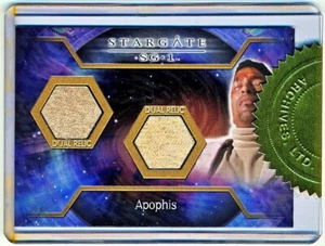 Rittenhouse Stargate SG-1 Temporada 8 Apophis Disfraz Estuche Topper Reliquia #C35 - Imagen 1 de 2