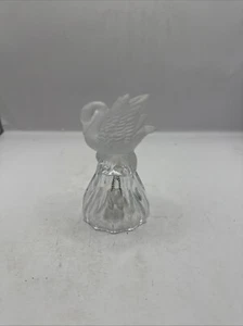Campana Cisne Vintage Vidrio Transparente y Esmerilado - Campana Decorativa Coleccionable - Imagen 1 de 4