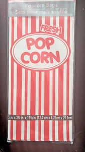 NEW Essentials Retro Popcorn Bags MOVIE NIGHT FUN! 24 Bags Free Shipping - Picture 1 of 1