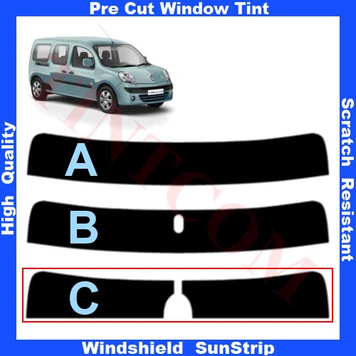 Film Solaire Prédécoupé Teinté Pare-Brise Renault Kangoo Maxi 5P 2011-... - Imagen 1 de 1