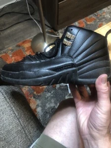 Air Jordan 12 Retro (GS) "Play Offs" All Black Men’s US 6.5 EU 39 - Picture 1 of 12