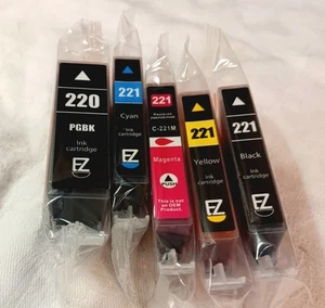 5 Replacement INK Cartridges * Sealed In Plastic * Black, Yellow, Magenta, Cyan - Bild 1 von 1