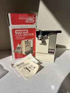 Vintage Waring Automatic Can Opener/Sharpener Model 11CN17 White (READ) - Picture 1 of 7