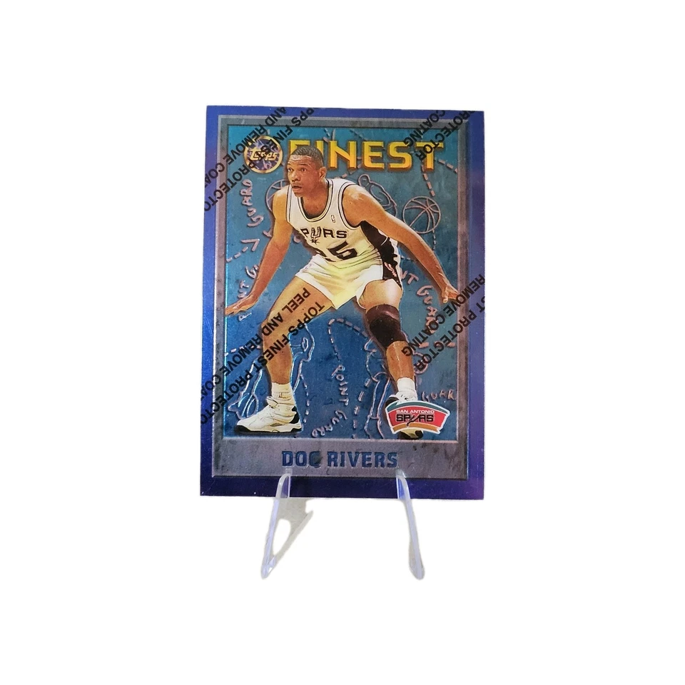 1995-96 Topps Finest Doc Rivers #212 With Coating - San Antonio Spurs - Image 1 of 2