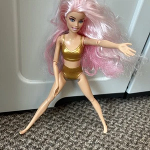 Barbie Puppe Cutie Reveal Deer Snowflake Sparkle Pink Hair Nude Gelenk - Bild 1 von 4