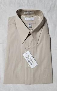 Camicia/DS uomo Van Heusen taglia 16/34-35 grano manica lunga popeline antirughe - Foto 1 di 3