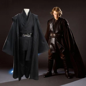 Costume cosplay Halloween cavaliere Jedi Star Wars Anakin vestito mantello set completo uomo - Foto 1 di 14