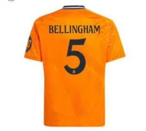 Adidas Herren Trikot Real Madrid Away Bellingham #5 Größe: S Neu mit Etikett - Bild 1 von 5
