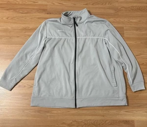 Nike Dri Fit Men's 3XL Full Zip Sweatshirt Gray Jacket - Picture 1 of 8